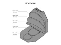 Gruvgear CYM-22-BLK CYMBAL BAG Gruvgear CYM-22-BLK CYMBAL BAG